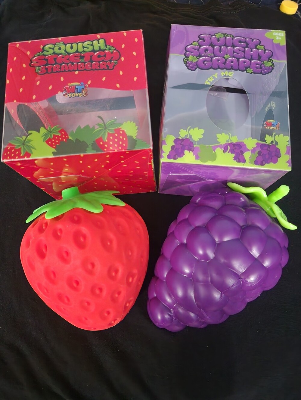 Squish Stretch Strawberry & Juicy Squishy Grape